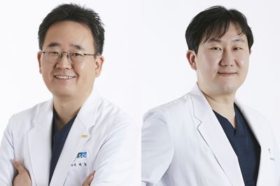 순천향대 천안병원 이태훈 교수(소화기내과·왼쪽)와 오재상 교수(신경외과).