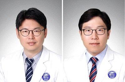 (왼쪽부터) 분당차병원 혈액종양내과 전홍재 교수, 김찬 교수.