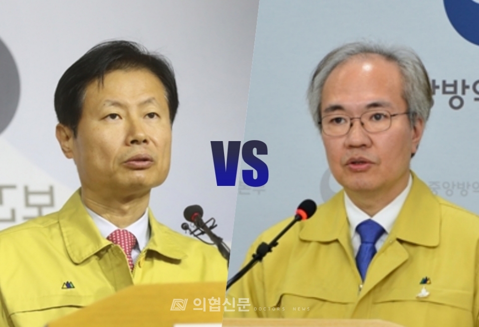 (왼쪽부터) 김강립 전 식품의약품안전처장(65년생), 권준욱 국립보건연구원장(65년생 ⓒ의협신문