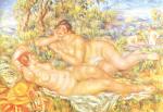 르누아르 작 :'목욕하는 여인들' 1918-1919 파리 오르세미술관
