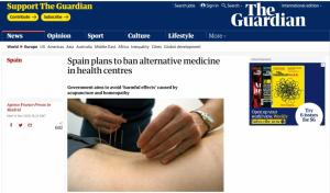 스페인 정부, 침술·동종요법 '전면 금지' 발표