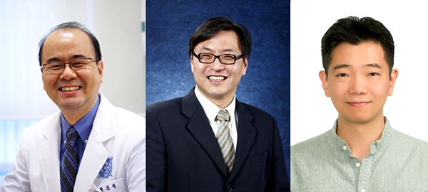 (왼쪽부터) 박문석 교수, 이제희 교수, 윤기범 박사과정