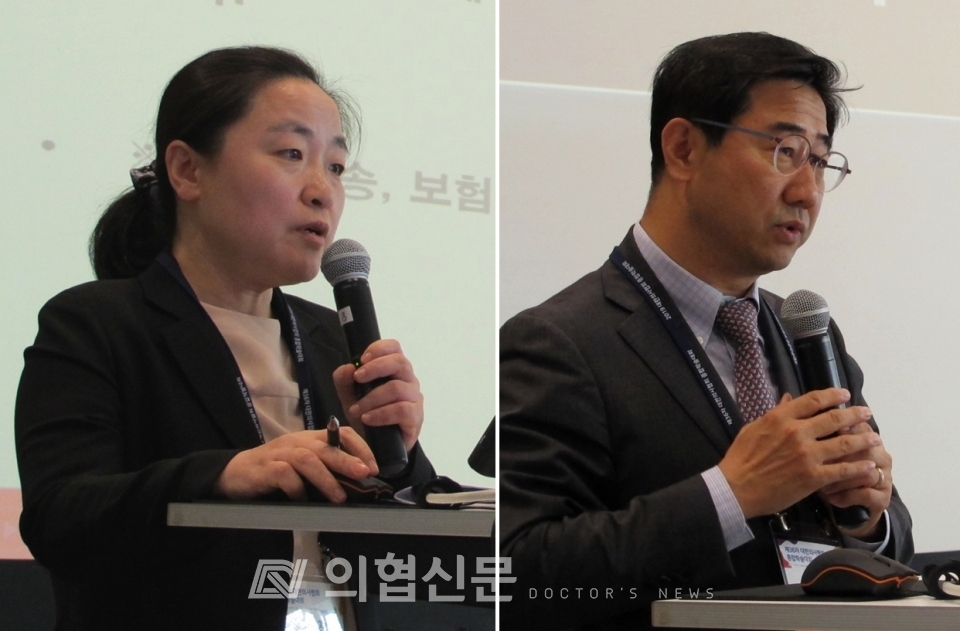 (왼쪽부터) 유화진 유화진법률사무소 변호사, 박형욱 대한의학회 법제이사 ⓒ의협신문 홍완기