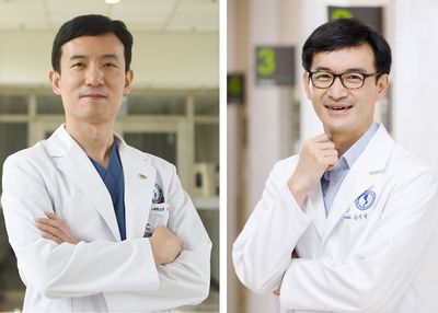 조대성(왼쪽)·김선일 아주대병원 비뇨의학과 교수.