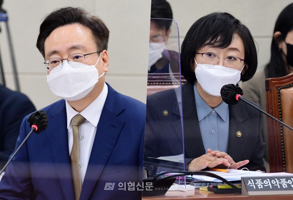 (왼쪽부터) 조규홍 보건복지부장관, 오유경 식품의약품안전처장 [사진=김선경 기자] ⓒ의협신문