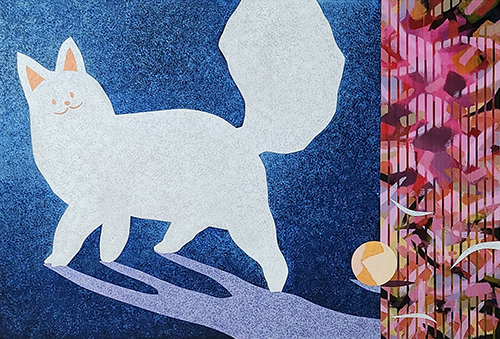 윤세호 작, cat- 고양이, 100x80.3cm, Acrylic on canvas, 2023.ⓒ의협신문